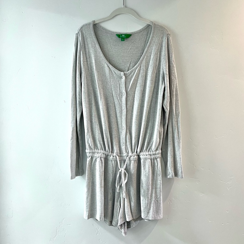 Dip Intimates Sleepwear or Loungewear Women’s Romper, Grey, Size M